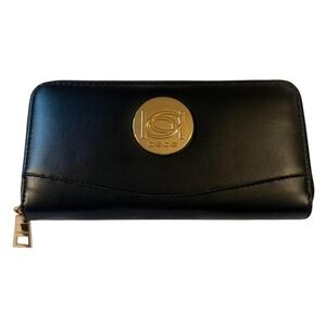 Black‎ leather Bebe pocketbook